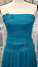Load image into Gallery viewer, CN011 Speechless Teal Taffeta Dress