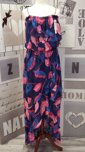 CN012 Express Floral Gauss Chiffon Dress