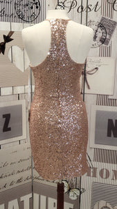 CU002 BSmart Copper Sequin Dress