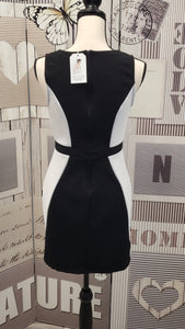 CU005 Tri-Color RubyRex Geometric Dress