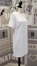 Load image into Gallery viewer, CU008 White Banana Republic Circle Cutout Dress