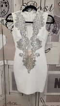 Load image into Gallery viewer, CU007 White FashionNova Low Cut Dress