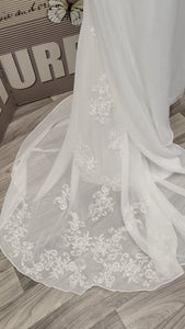 CN016 White Levetir Wedding Dress