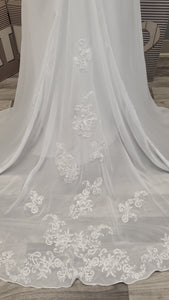 CN016 White Levetir Wedding Dress