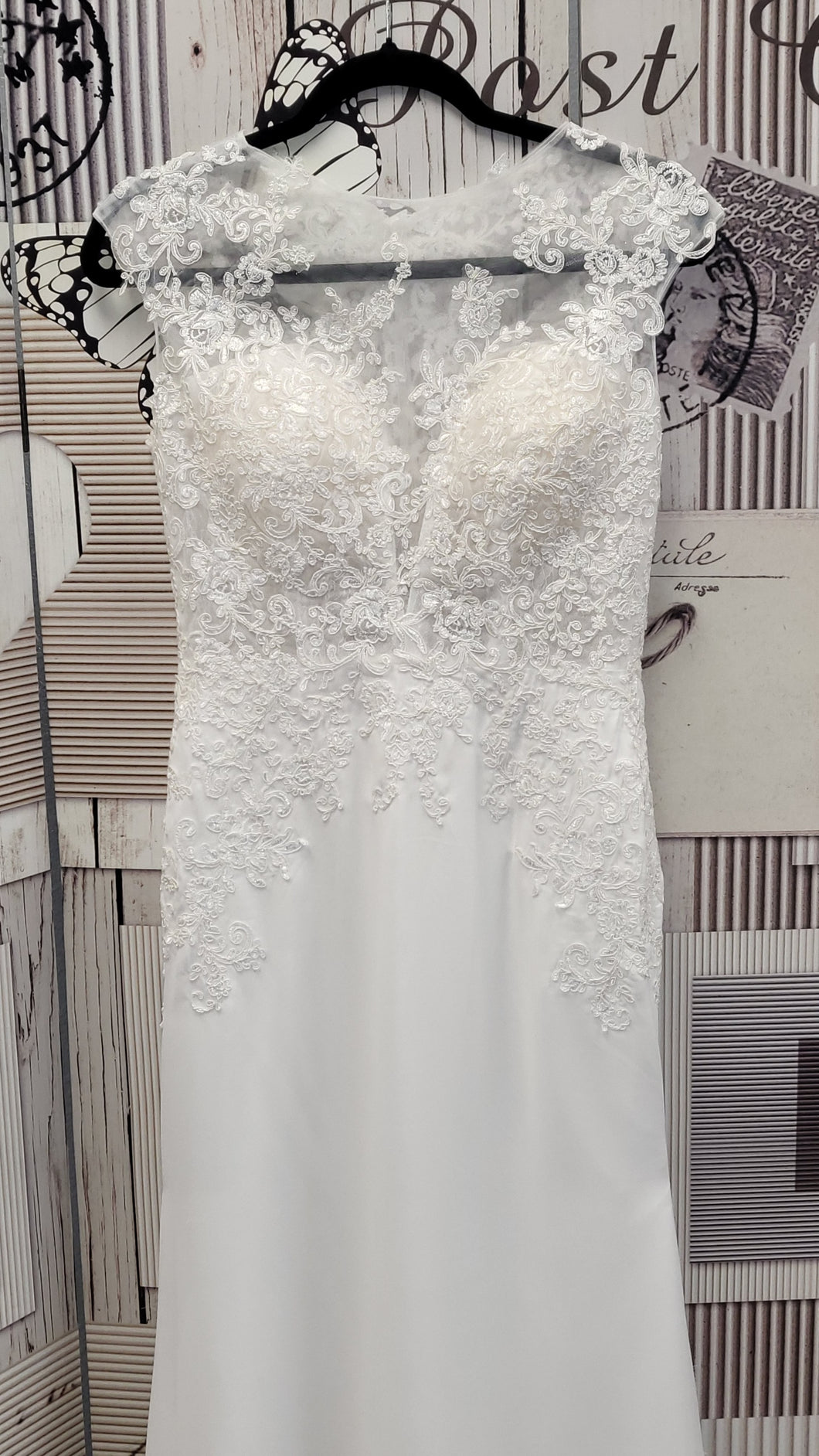 CN017 White Letetir Wedding Dress