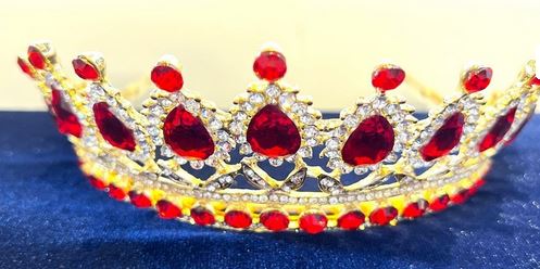 TR-0897 Calla Tiara: Red Gold