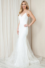 Load image into Gallery viewer, BZ015 Amelia Floral White Sequin Dress