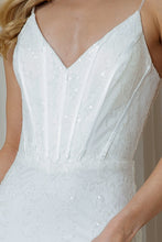 Load image into Gallery viewer, BZ015 Amelia Floral White Sequin Dress