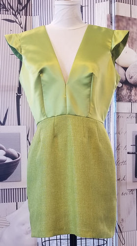 GUD026 Lime Green Cocktail Dress