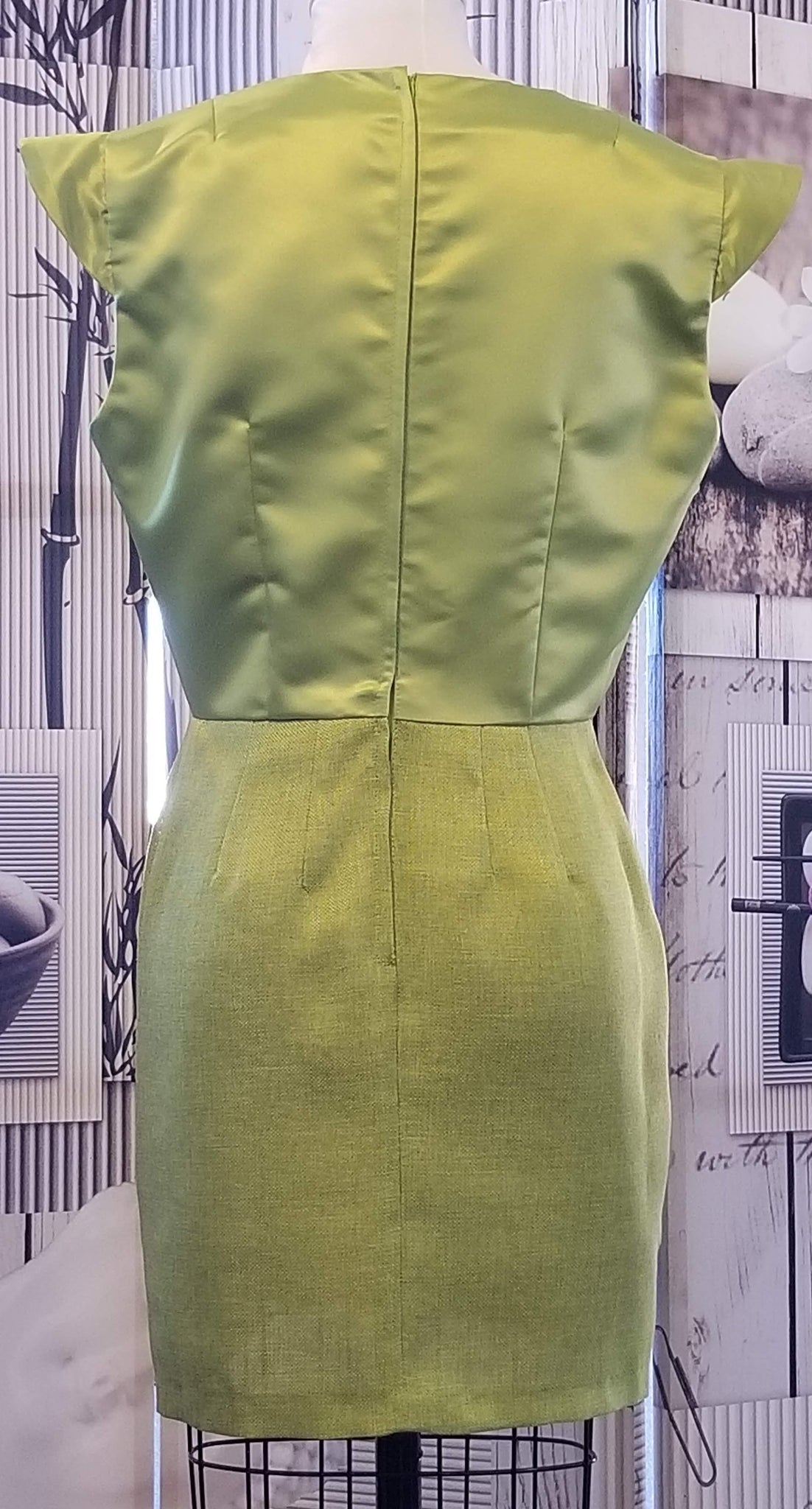 GUD026 Lime Green Cocktail Dress GUDARA Fashion GUD026 Lime Green Cocktail Dress GUDARA Fashion