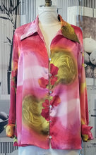 Load image into Gallery viewer, GUD013 Floral Satin Print Blouse