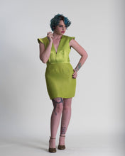 Load image into Gallery viewer, GUD026 Lime Green Cocktail Dress